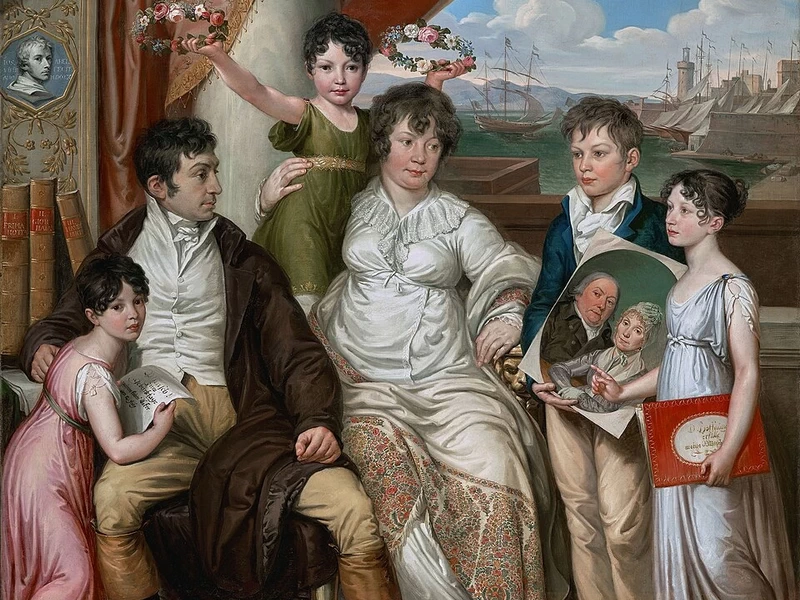 1764-Josef Abel - La famiglia del grossista Johann Christian Edler von Bruchmann - Österreichische Galerie Belvedere